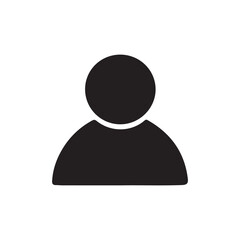 Black Man Avatar icon vector art illustration on white background