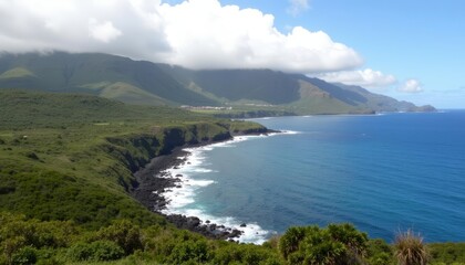  Majestic coastline where natures beauty meets the sea