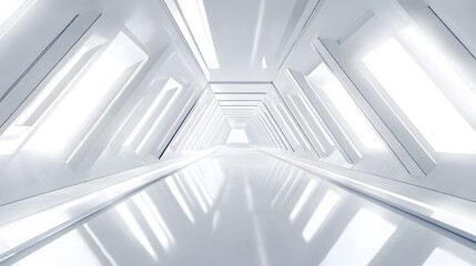 Obraz premium white futuristic background . 