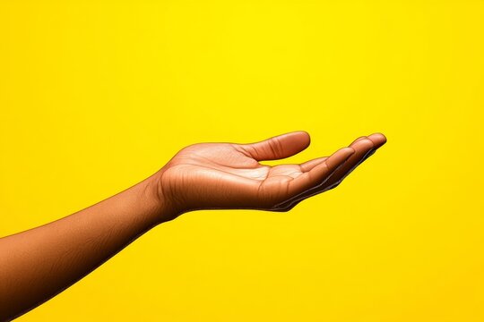 A minimalist illustration of a hand offering help, symbolizing the virtue of kindness and generosity in a simple, clean design