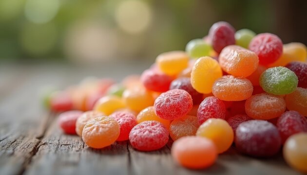  A vibrant pile of candy ready to sweeten your day