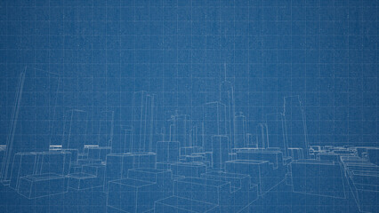 Technical drawing on a gradient background.Mechanical Engineering drawing