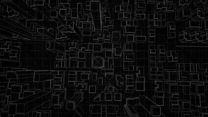 Technical drawing on a gradient background.Mechanical Engineering drawing
