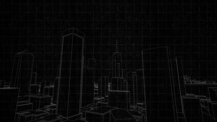 Technical drawing on a gradient background.Mechanical Engineering drawing