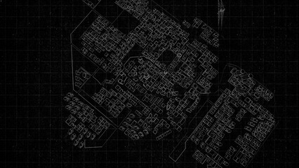 Technical drawing on a gradient background.Mechanical Engineering drawing