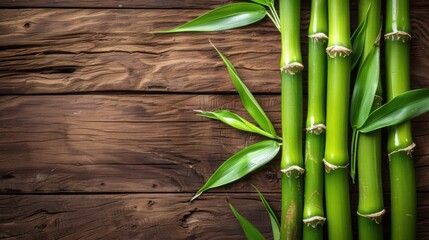 Obraz premium Bamboo Composite: Crafted from bamboo fibers and resin, this durable material showcases natural aesthetics, often utilized in flooring and furniture. 