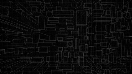 Technical drawing on a gradient background.Mechanical Engineering drawing
