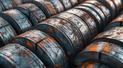 Steel: This alloy of iron and carbon is celebrated for its high tensile strength and durability, frequently utilized in construction, manufacturing, and tools.
