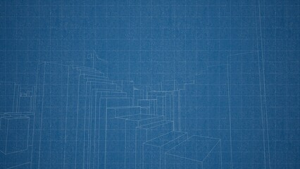 Technical drawing on a gradient background.Mechanical Engineering drawing