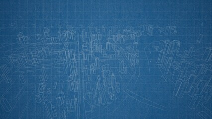 Technical drawing on a gradient background.Mechanical Engineering drawing