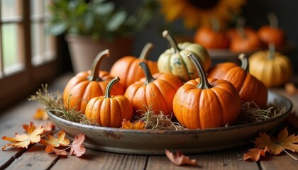  Autumns bounty in a rustic bowl