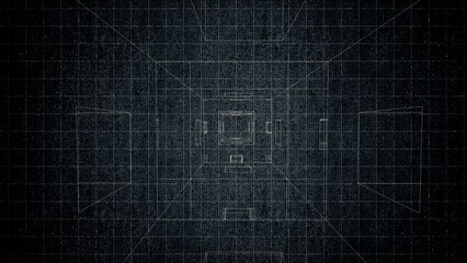 Technical drawing on a gradient background.Mechanical Engineering drawing