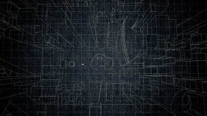 Technical drawing on a gradient background.Mechanical Engineering drawing