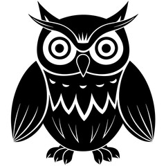 halloween owl vector art silhouette