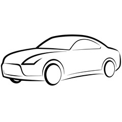 Fototapeta premium car logo white background