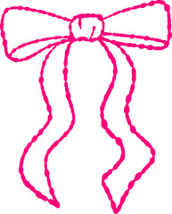 Hand Drawn Doodle Bow Illustration