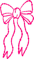 Hand Drawn Doodle Bow Illustration