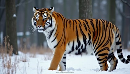 Obraz premium Wild beauty in the snowy wilderness