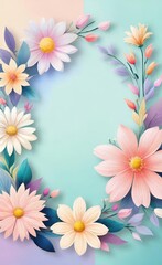 frame of flowers
