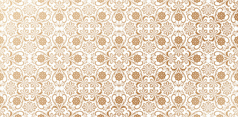 symmetrical pattern ornament golden color isolated white backgrounds for wallpaper concept, fabric, textile, book cover, wrapping paper, decorative background prints, wrap papers, motif models concept