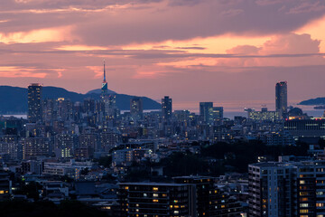 福岡市内夕景