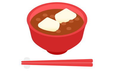 おしるこ、アイソメトリックアイコン