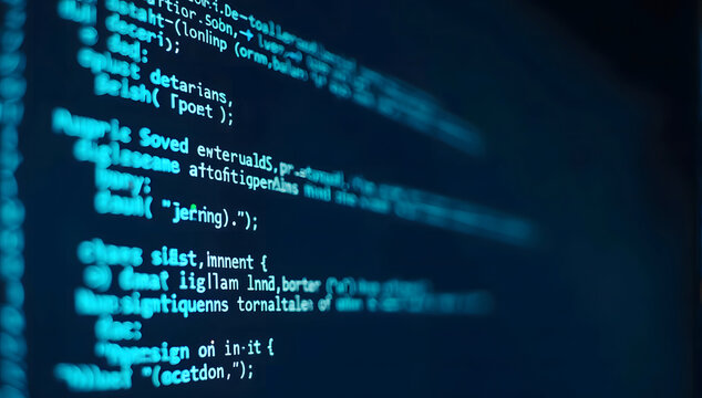 Programming code abstract technology background