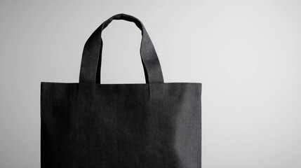Black Tote Bag Mockup