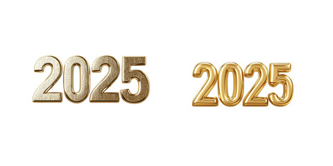 Naklejka premium 3D golden numbers 