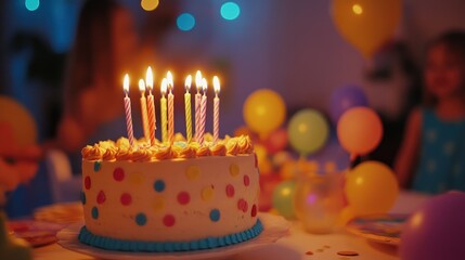 Birthday Cake with Candles