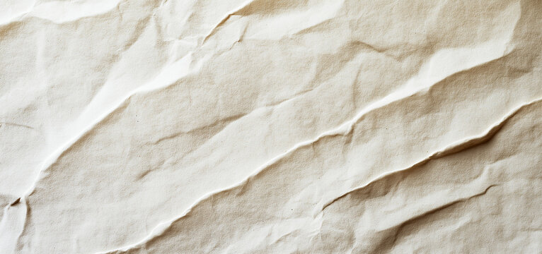 Beige fine grain paper texture with soft and crumpled surface, web wallpaper