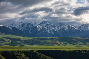 landscape with clouds