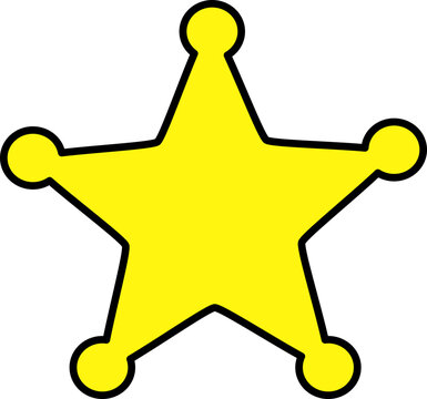Sheriff star badge