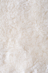 white plush fabric texture background , background pattern of soft warm material