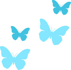 Blue Butterfly Illustration