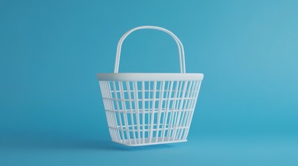 Fototapeta premium 3D Simple Shopping Basket Illustration