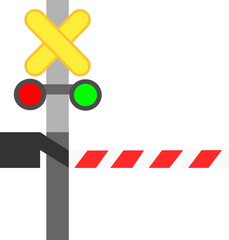 Railway crossing sign lights