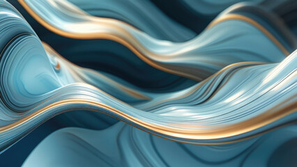 Fototapeta premium AI-Generated Abstract Waves