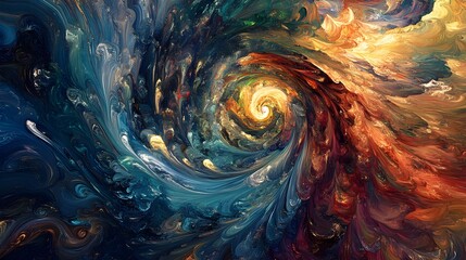 Abstract Swirling Paint Texture Background  Digital Art  Colorful  Vibrant  Decorative