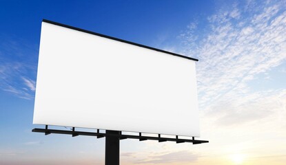Obraz premium Billboard mockup. Blank billboard mockup. Empty mockup template. 