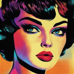 Retro Pop Art Woman 
