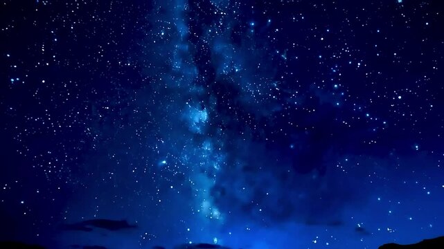 the night sky  with stars and a shooting star