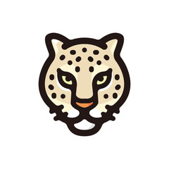Arabian leopard outline icon for graphic design, apps and websites