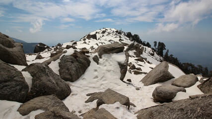 snow covered mountains