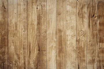 Fototapeta premium Close up of light brown rustic wooden planks background.