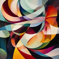 Obraz premium Abstract Curved Shapes