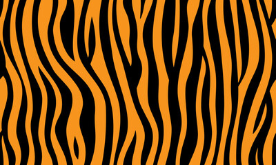 Print pattern texture tiger orange stripe repeated seamless black jungle safari