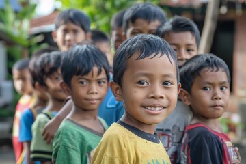 Unidentified local children in Bali