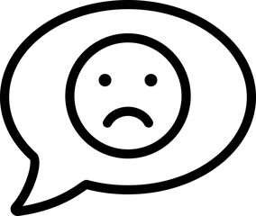 Fototapeta premium Emotional Conversation Line Icon