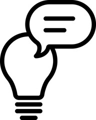 Ideas Exchanged Line Icon